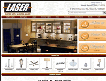 Tablet Screenshot of laserlightinggallery.com
